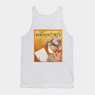 THE NEW YORK TIMES Vintage American Magazine Advertisement Art Tank Top